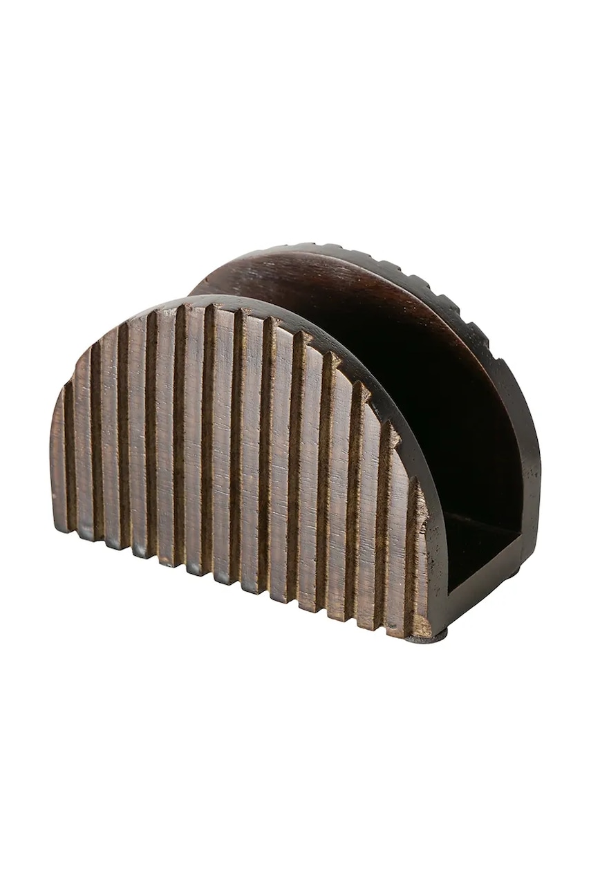 Boltze suport de servetele Ruvy 12 x 6 cm culoarea maro