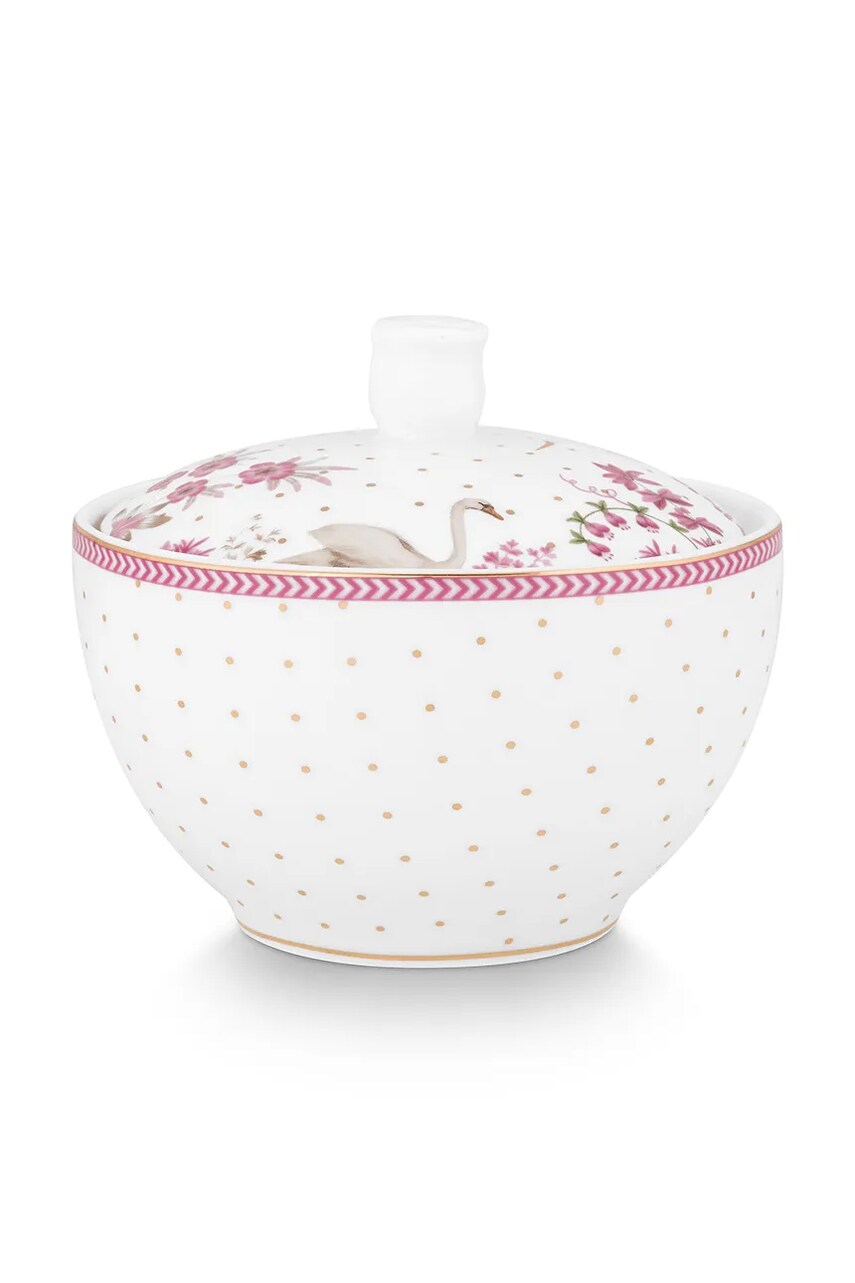 Pip Studio castron de zahăr 300 ml culoarea alb