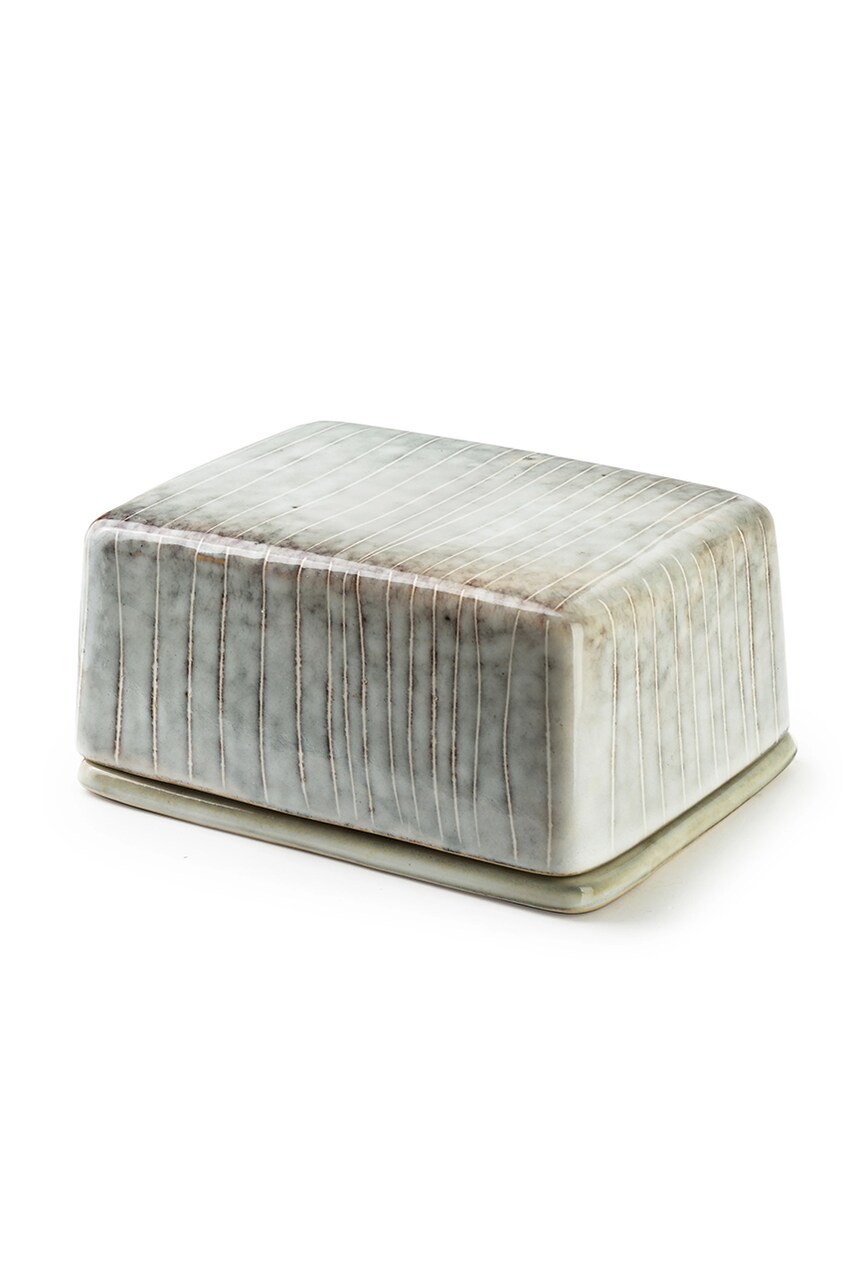 Levně Miska na máslo Affek Design Basic Nature zelená barva