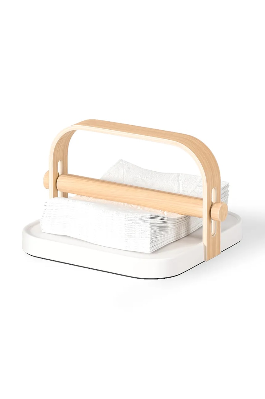 Umbra suport de servetele Bellwood culoarea alb