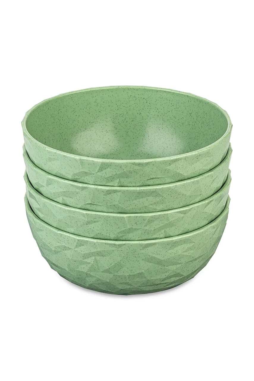 Koziol set de boluri 700 ml 4-pack culoarea verde