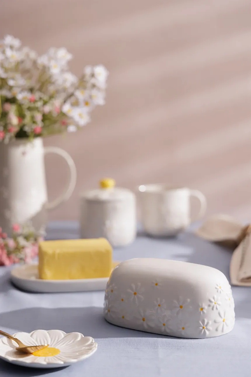 Βουτυριέρα Price & Kensington Acorn χρώμα: άσπρο φωτογραφία