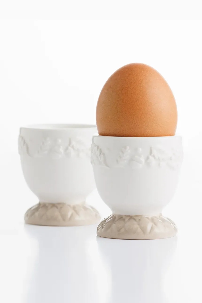 Ποτήρι αυγού Price & Kensington Acorn 2-pack χρώμα: άσπρο φωτογραφία