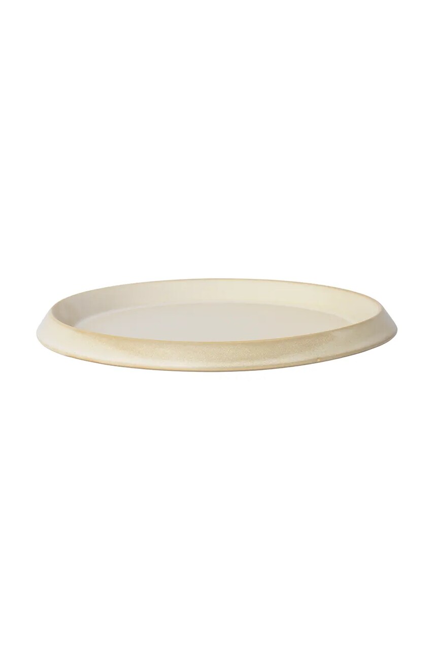 ferm LIVING farfurie Erena Side Plate culoarea bej