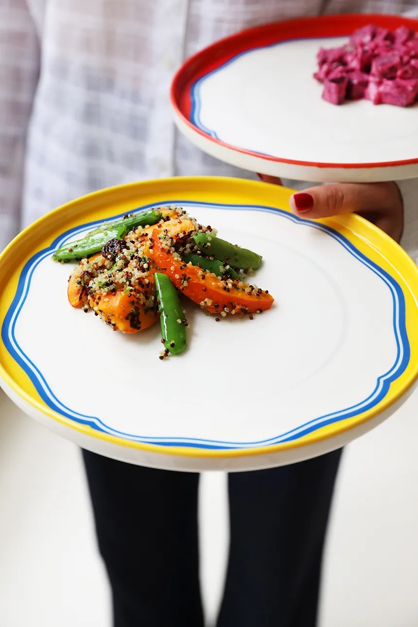 Тарелка &k amsterdam daydream bulge yellow цвет жёлтый