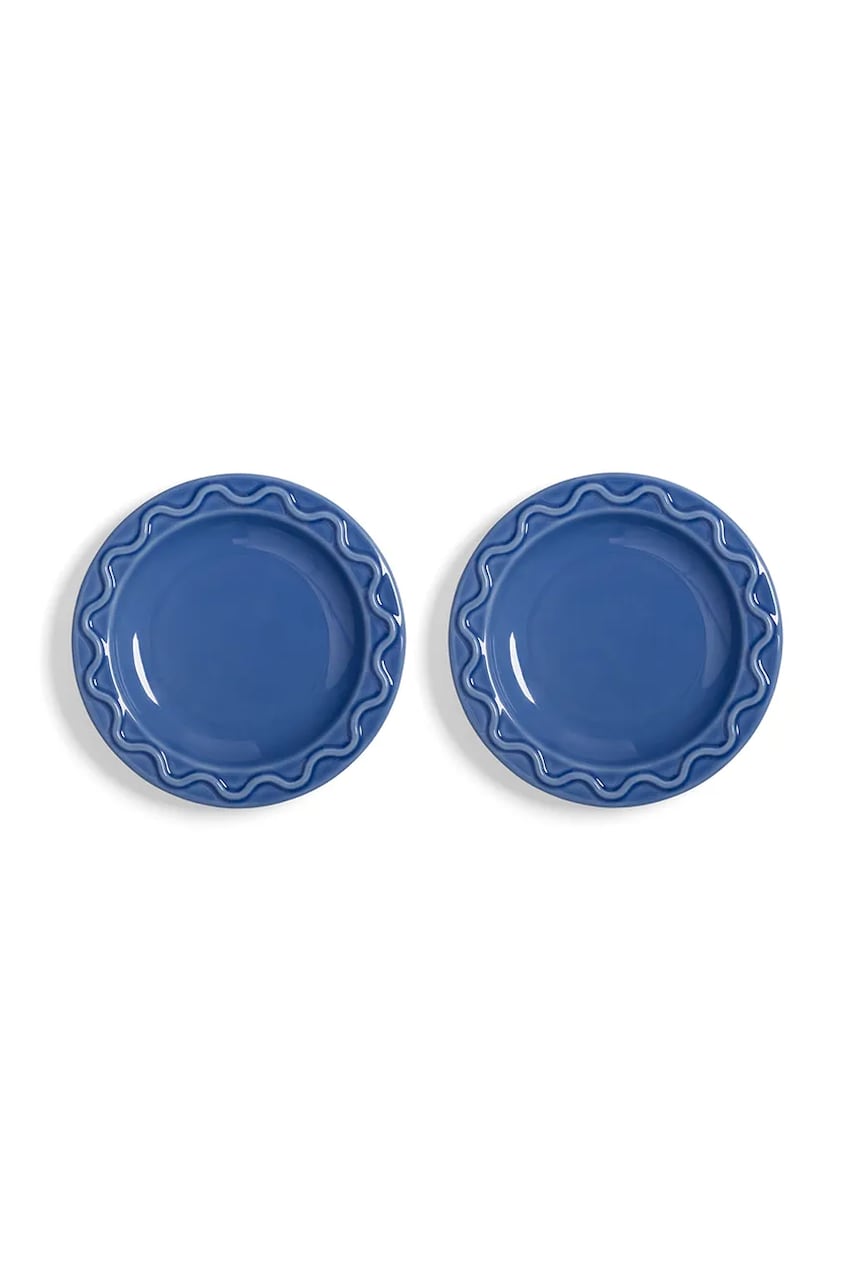 Levně Talíř &k amsterdam 2-pack tmavomodrá barva