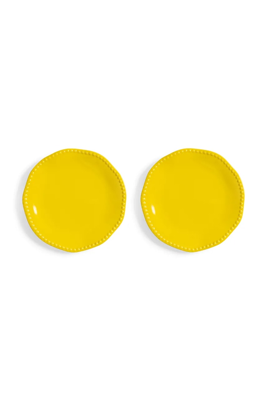 &k amsterdam set de farfurii Perle 27 cm. culoarea galben