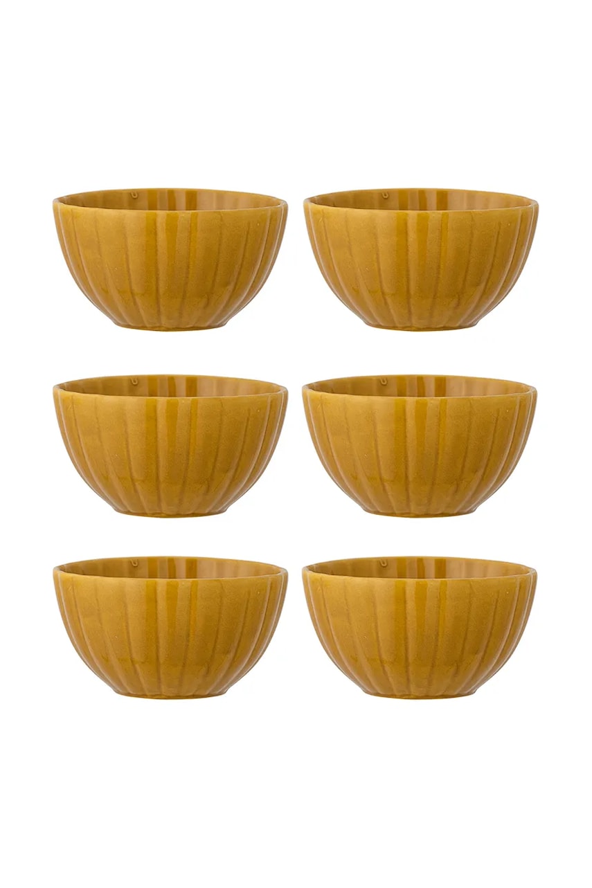 Bloomingville set de boluri Latina 165 ml 6-pack culoarea galben