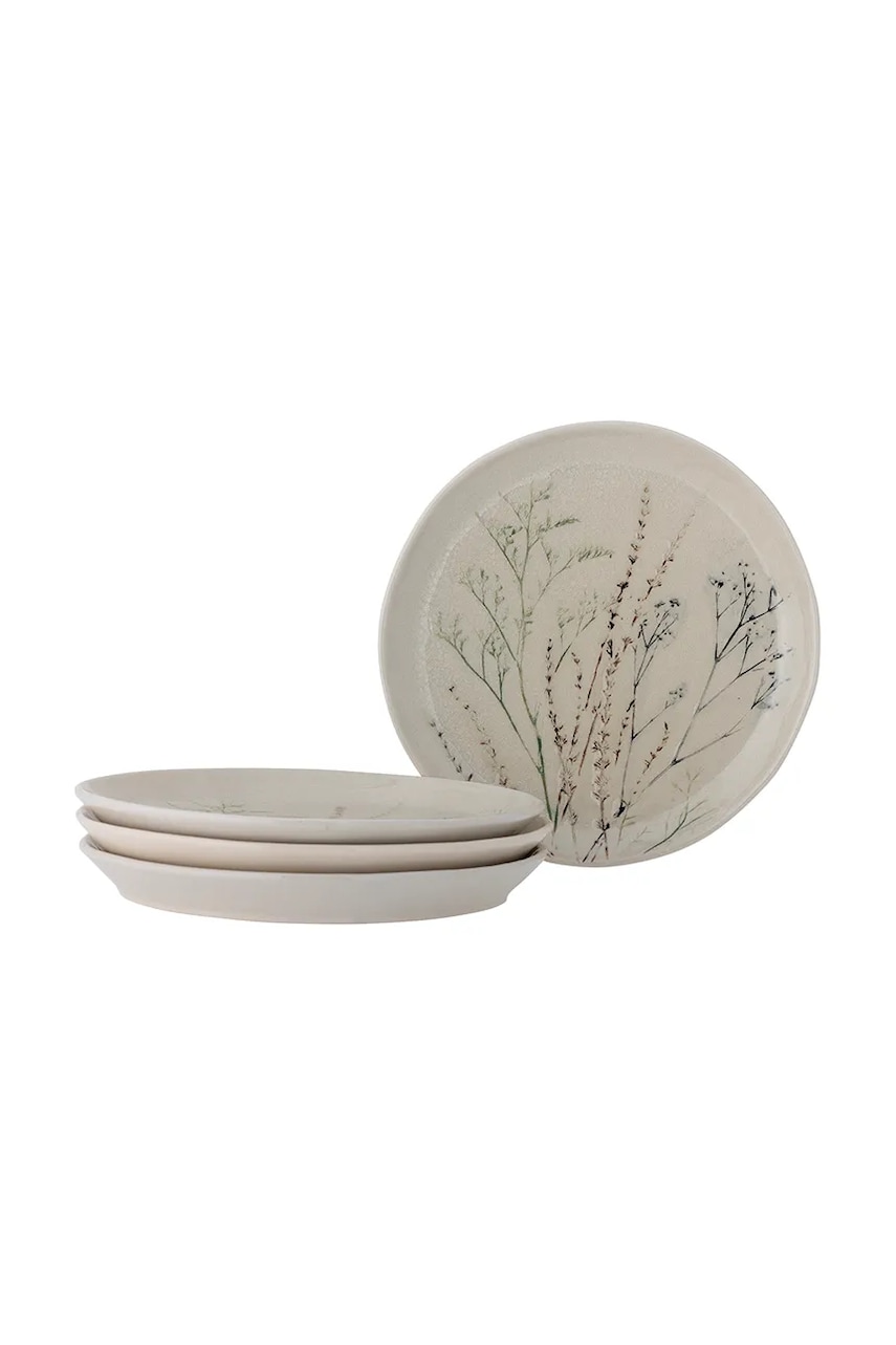 Bloomingville set de farfurii Bea 27,5 x 3 cm 4-pack culoarea bej