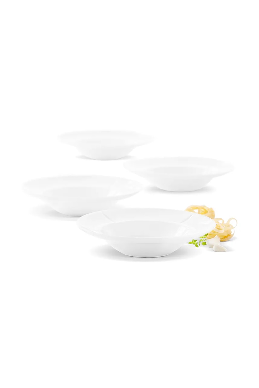 Rosendahl un set de farfurii Bubbles 25 cm 4-pack culoarea alb