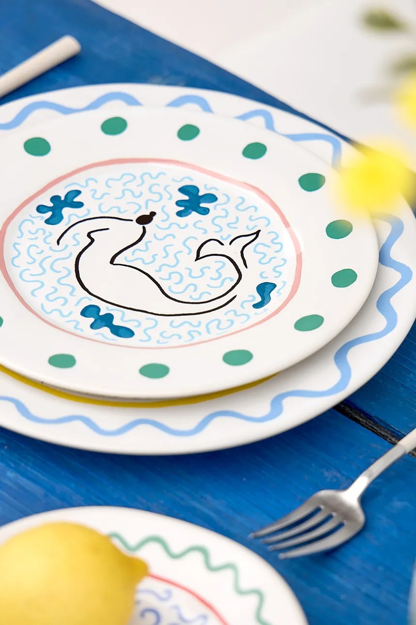 Σετ πιάτων σαλάτας Costa Nova Summer Bliss 22 cm 6-pack χρώμα: πολύχρωμο φωτογραφία