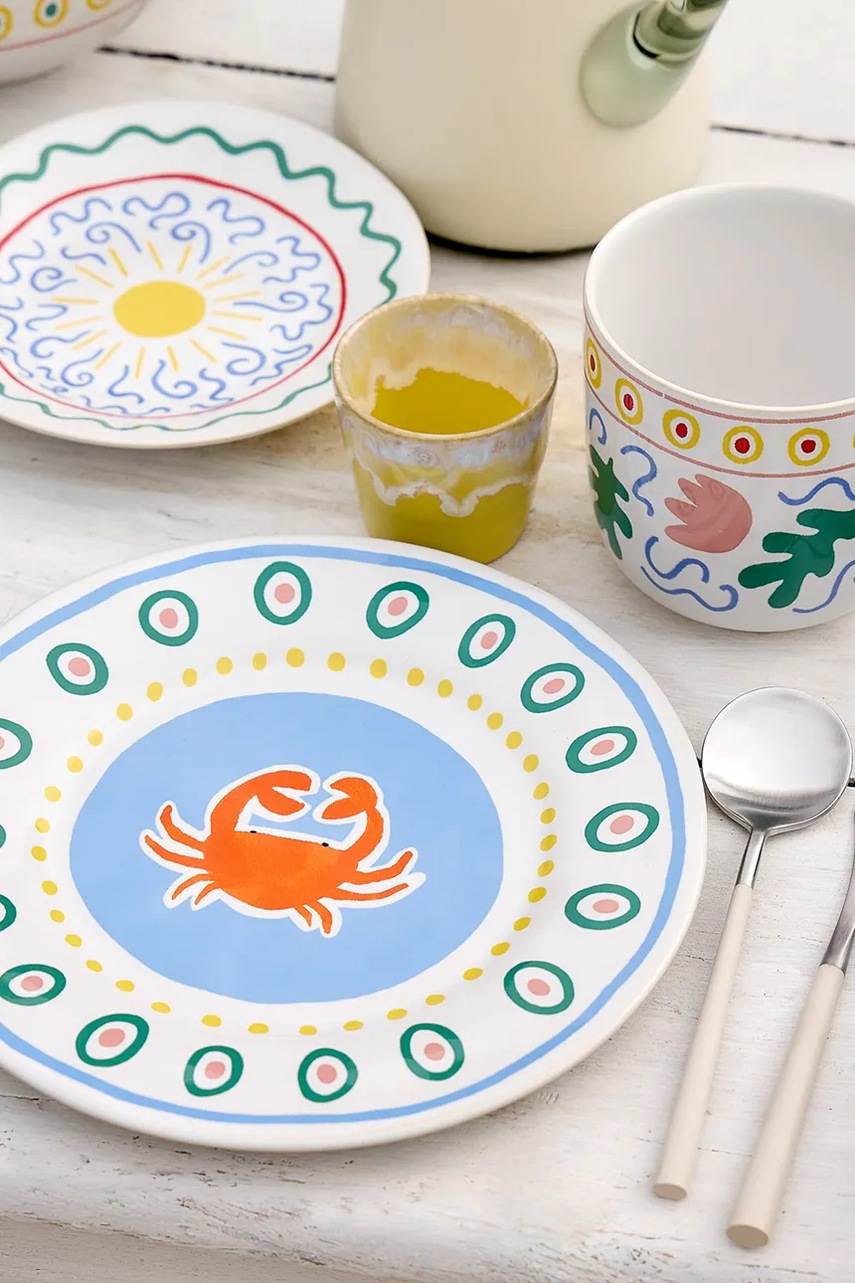 Σετ πιάτων σαλάτας Costa Nova Summer Bliss 22 cm 6-pack χρώμα: πολύχρωμο φωτογραφία