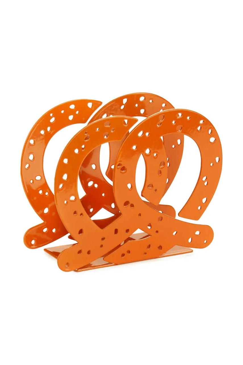 Balvi suport de servetele Pretzel 12,5 x 14 x 5,3 cm culoarea portocaliu