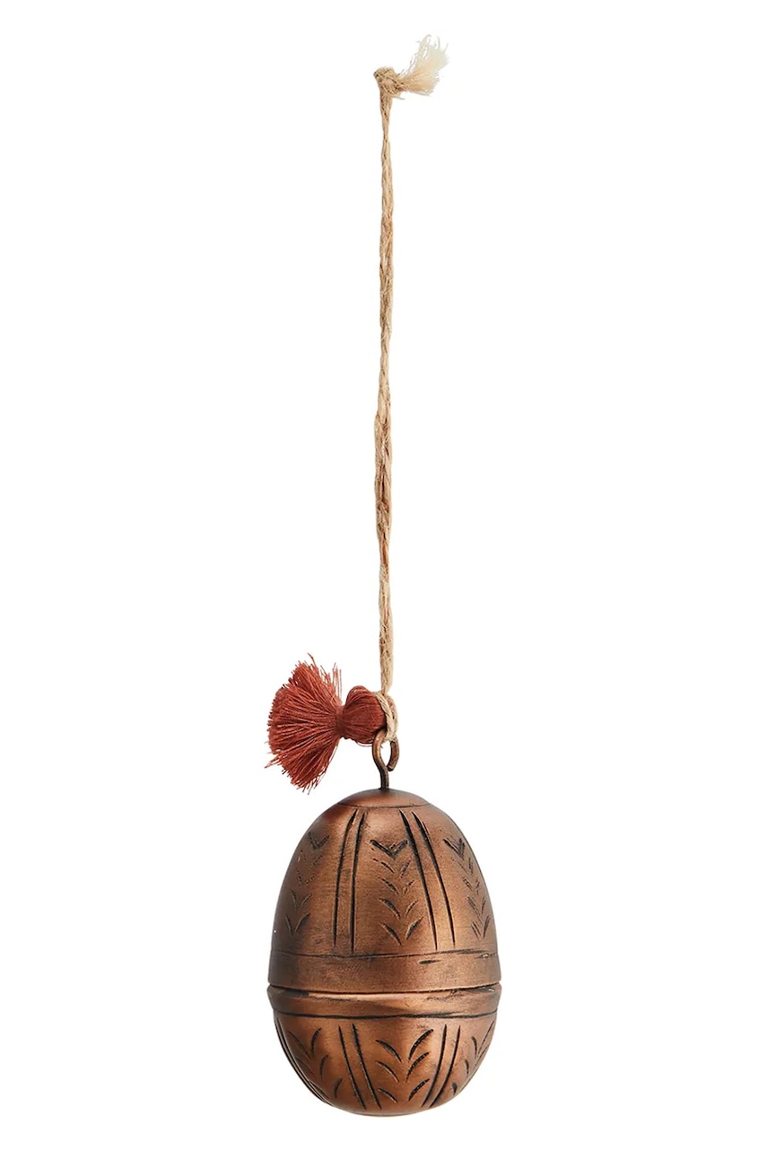 Madam Stoltz pandantiv decor 5 cm culoarea maro