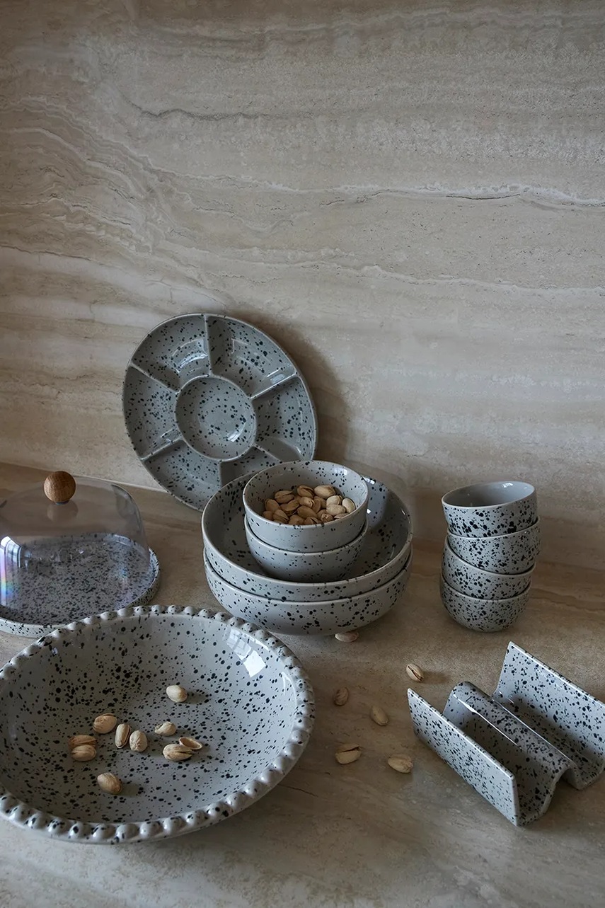 Πιατέλα ορεκτικών Sagaform Ditte 26 cm χρώμα: γκρι φωτογραφία