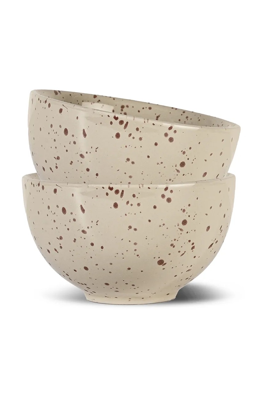 Σετ μπολ Sagaform Ditte 12 cm 2-pack χρώμα: μπεζ φωτογραφία