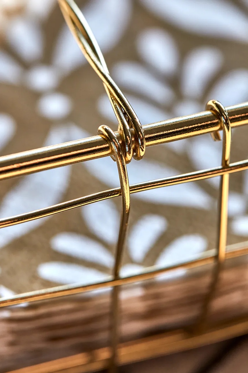 Θήκη χαρτοπετσέτας House Doctor HDBring 18 cm χρώμα: κίτρινο φωτογραφία