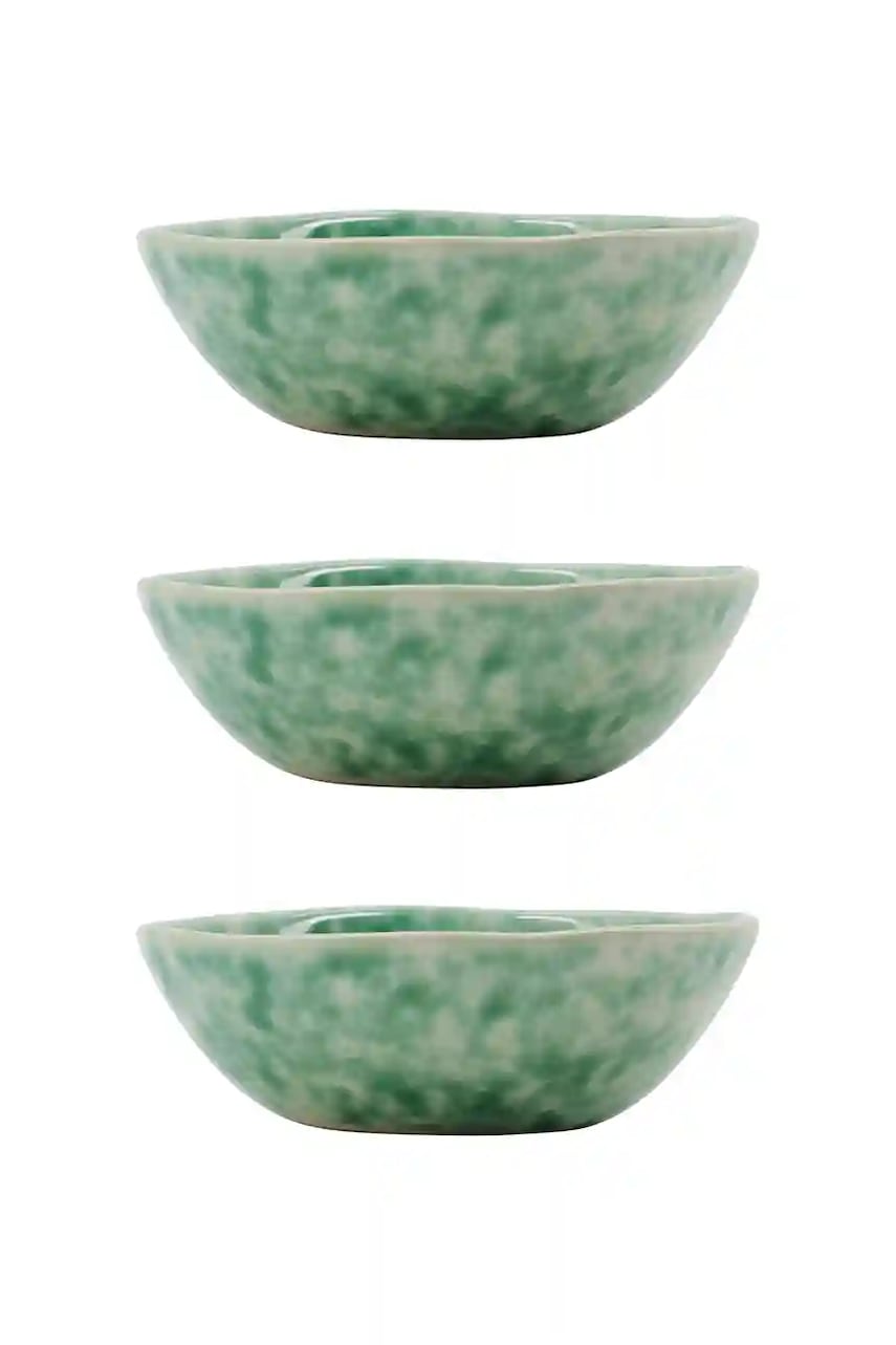 House Doctor set de boluri HDDiva 8,5 x 3 cm. 3-pack culoarea verde