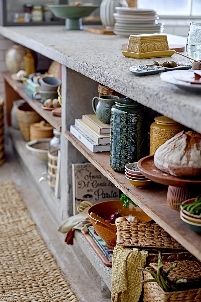 Βουτυριέρα Bloomingville Rani 18,5 x 8 x 10,5 cm χρώμα: πορτοκαλί φωτογραφία