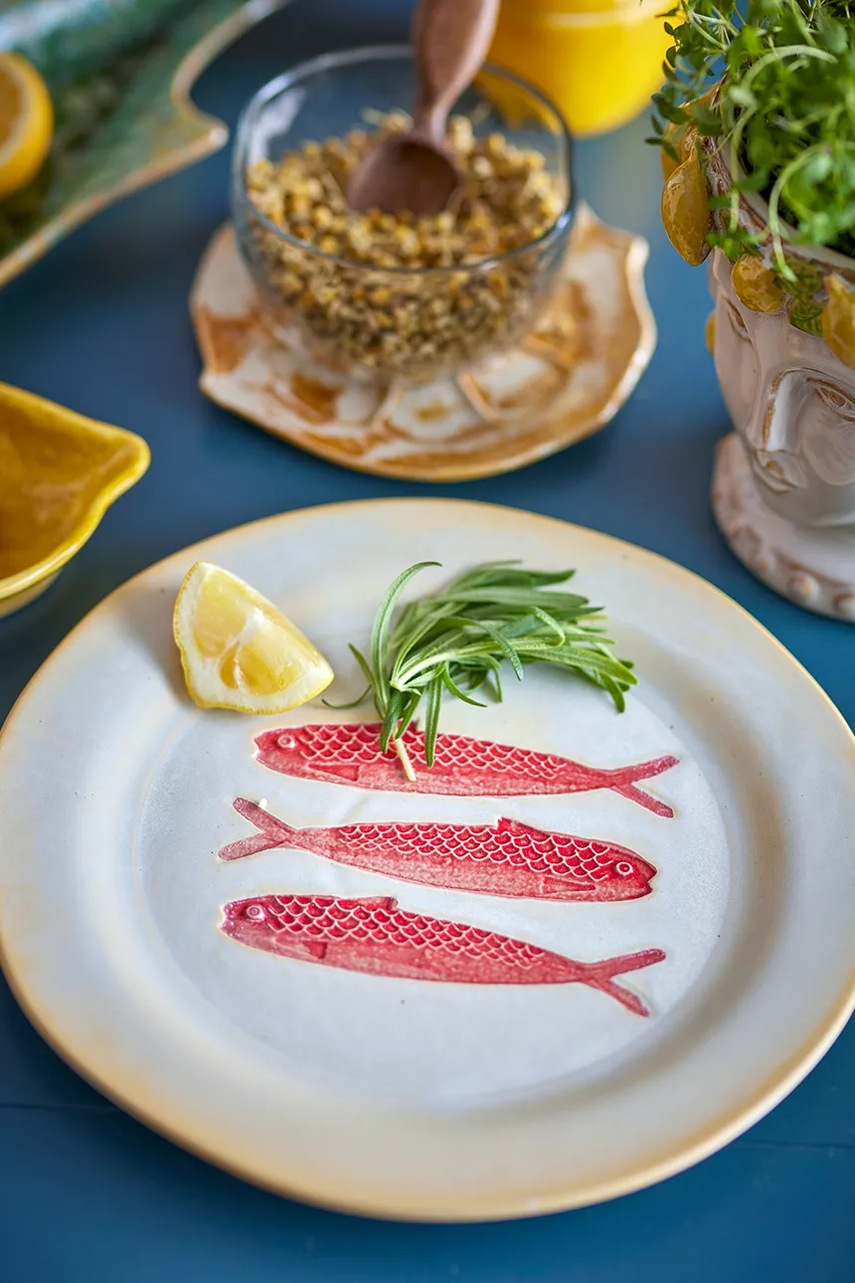 Σετ πιάτων Bloomingville Hadden 27,5 x 2 cm χρώμα: πολύχρωμο φωτογραφία