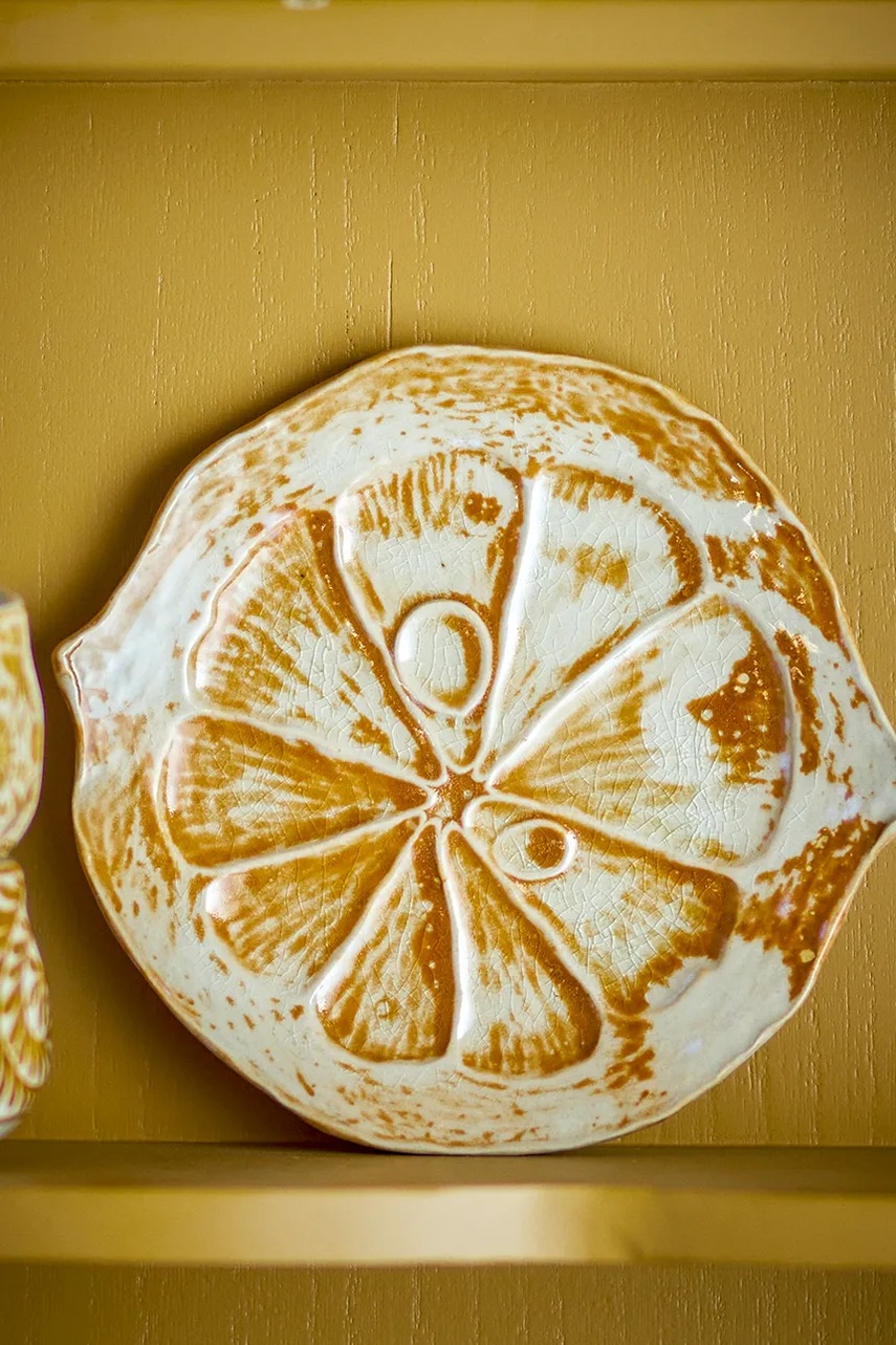 Πιάτο Bloomingville Golda 17 x 1,5 x 15,5 cm χρώμα: πολύχρωμο φωτογραφία