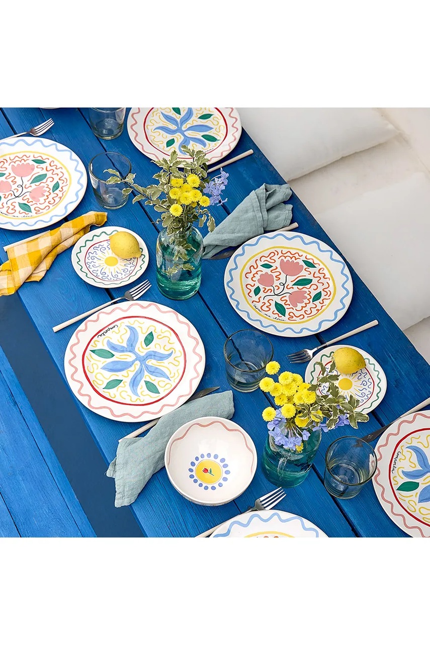 Σετ πιάτων Costa Nova Summer Bliss 27,4 cm 6-pack χρώμα: πολύχρωμο φωτογραφία