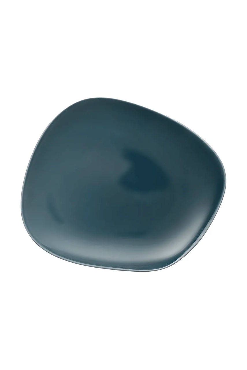 Levně Talíř Villeroy & Boch Organic 28,5 x 23,7 cm tmavomodrá barva