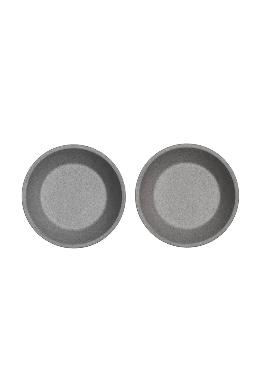 OYOY set de farfurii adânci Yuka 19 x 19 x 4 cm 2-pack culoarea gri