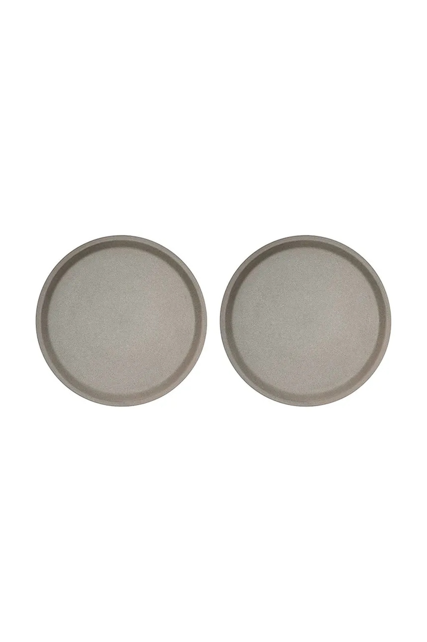 Levně Sada talířů OYOY Yuka 27 x 27 x 1,9 cm 2-pack béžová barva