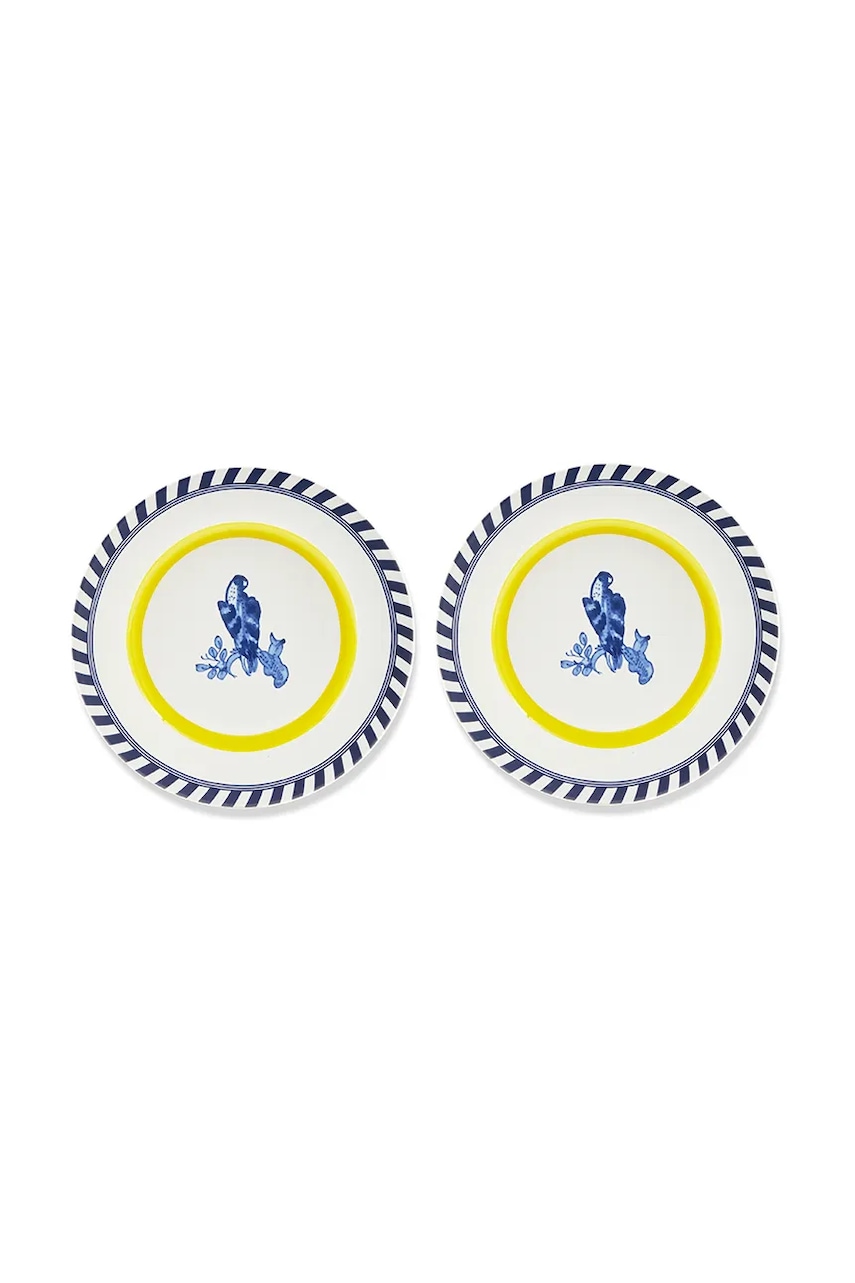 Pols Potten un set de farfurii bird patterned 27 cm 2-pack