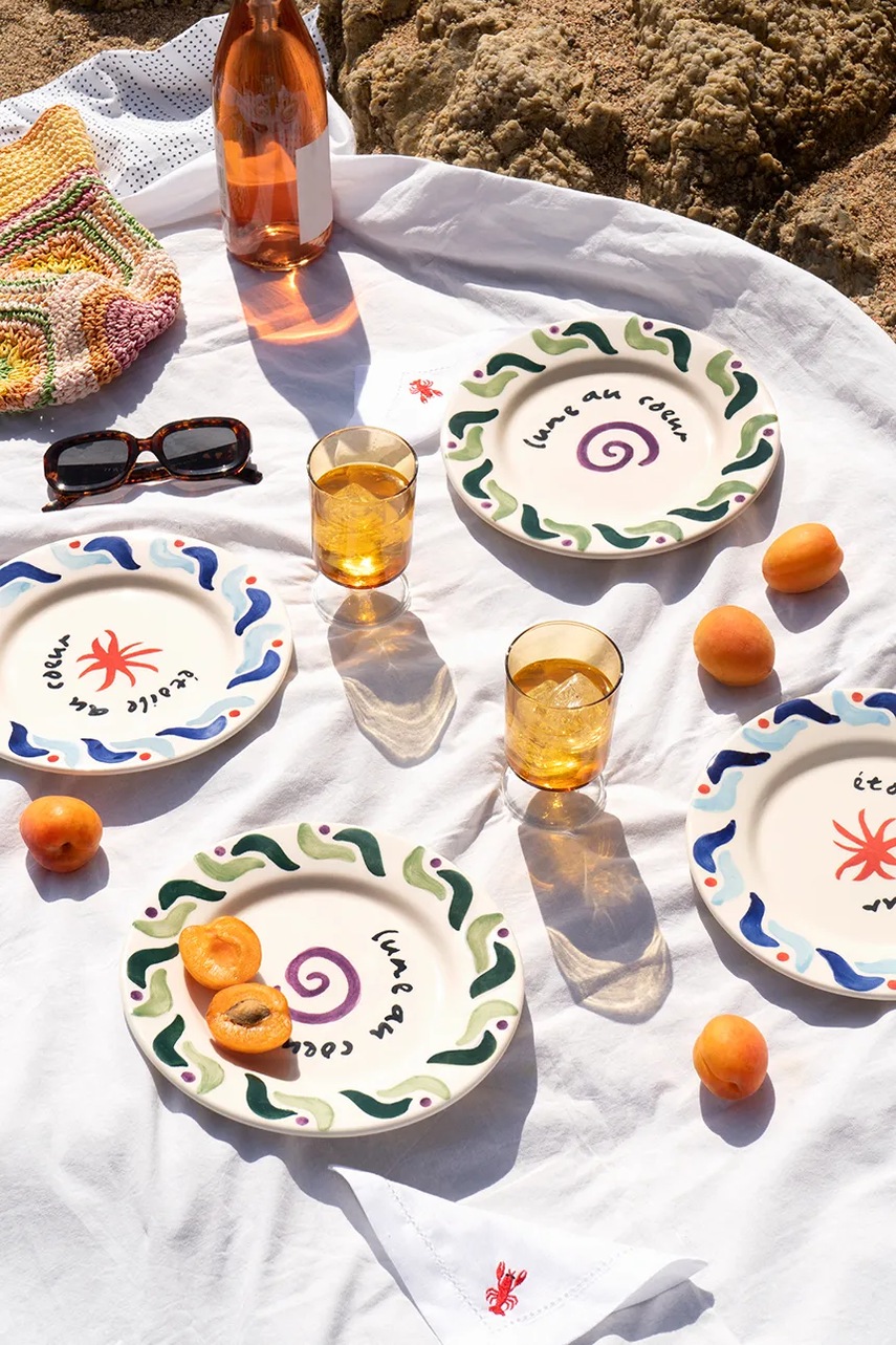 Σετ πιάτων Octaevo Cala Secreta 22 cm 4-pack χρώμα: πολύχρωμο φωτογραφία