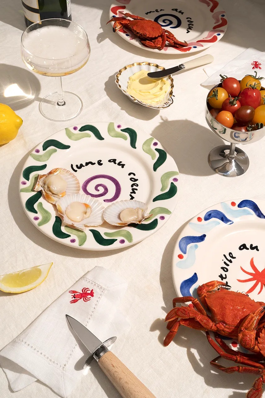 Σετ πιάτων Octaevo Cala Secreta 22 cm 4-pack χρώμα: πολύχρωμο φωτογραφία