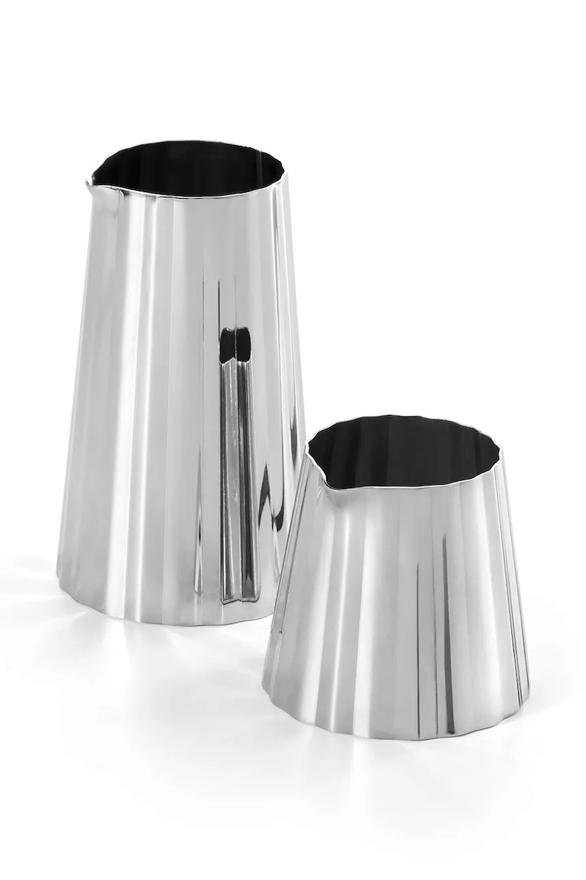 Philippi recipient zahăr și lapte Stripes 5 x 9 cm culoarea gri