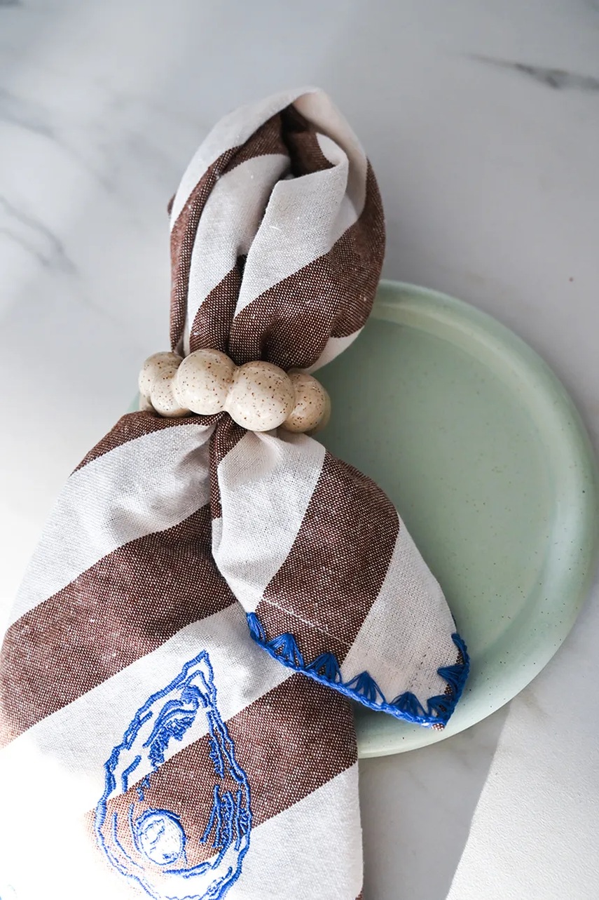 Byon Δαχτυλίδια για πετσέτες με κεραμικό 6,5 x 2,5 x 6 cm φωτογραφία