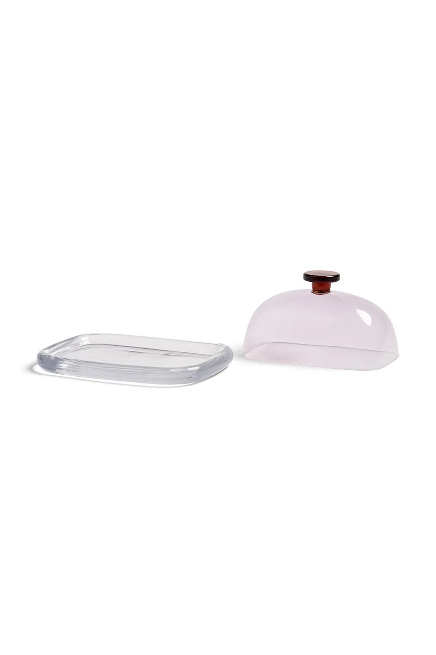 K Amsterdam βουτυροδοχείο από χρωματισμένο γυαλί 19 x 12,5 x 10 cm φωτογραφία
