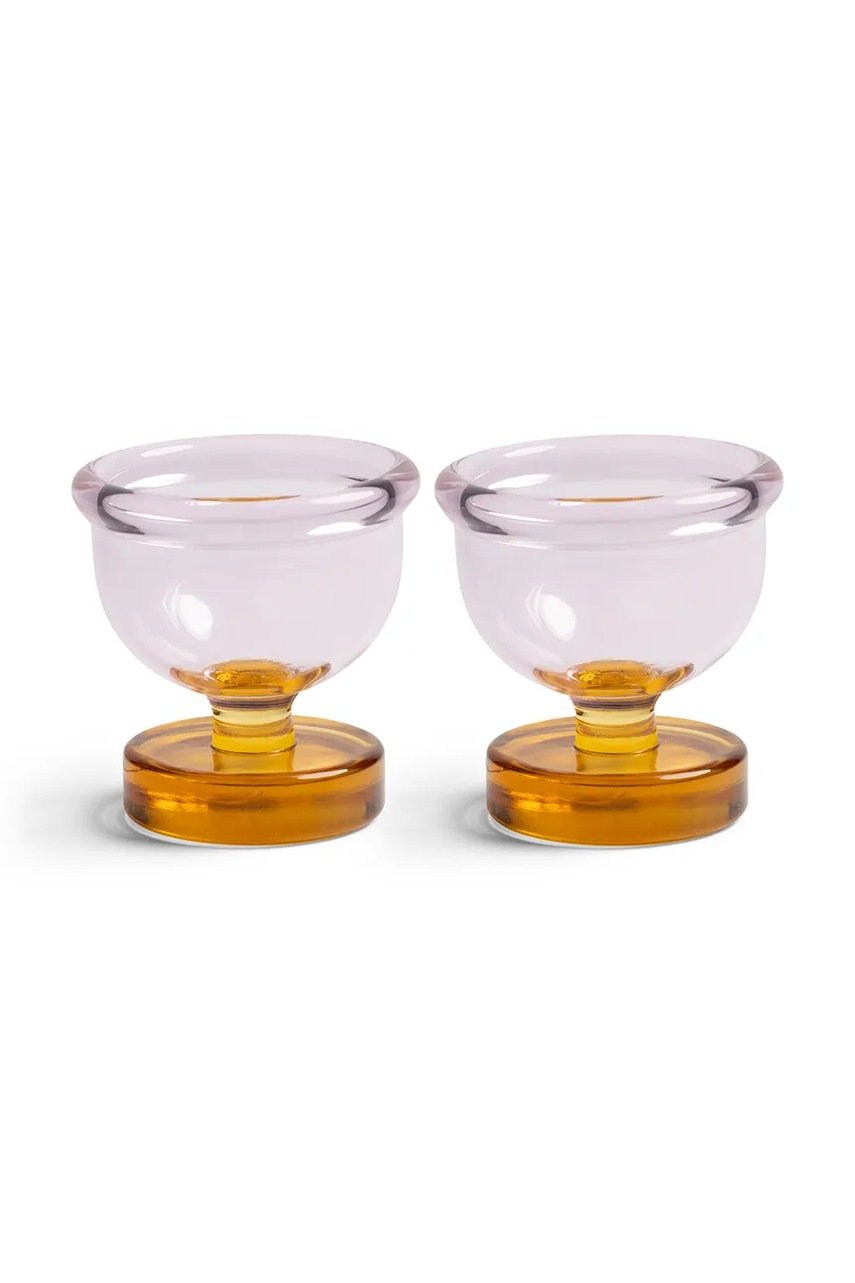 &k amsterdam ποτήρι για αυγά από χρωματισμένο γυαλί 5,5 cm 362.06 πολύχρωμο ONE SIZE