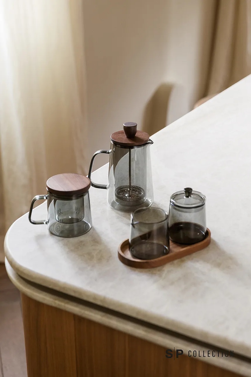 S|P Collection σετ ζαχαριέρα και γαλατιέρα από χρωματισμένο γυαλί 220 ml φωτογραφία