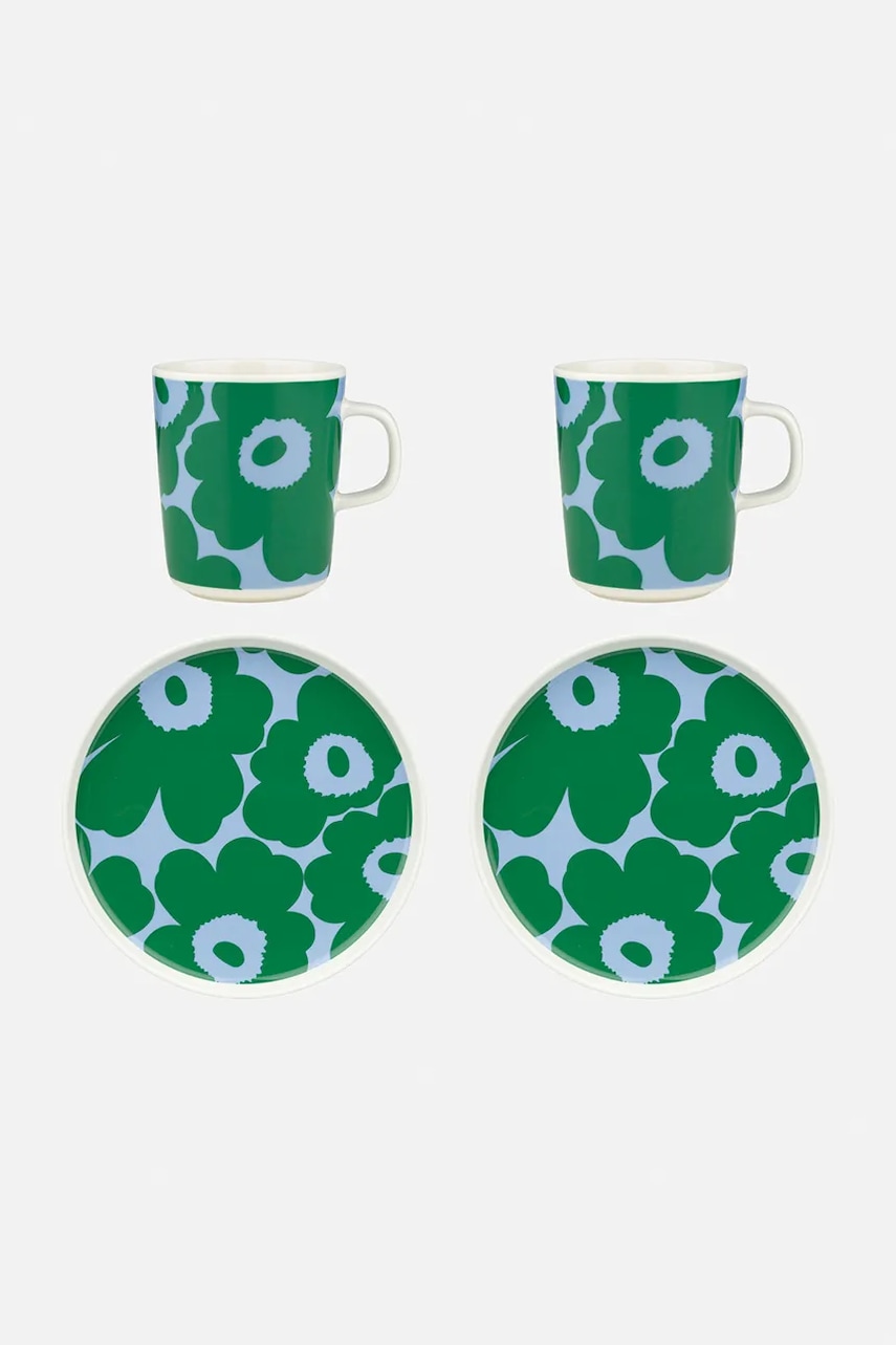 Marimekko σετ πρωινού με κεραμικό 075733.165 πράσινο ONE SIZE