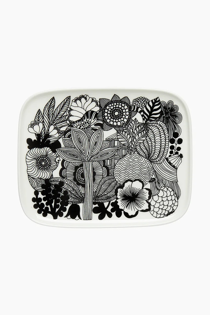 Marimekko πιάτο για σερβίρισμα με κεραμικό 15 x 12 cm 067845.090 μαύρο ONE SIZE