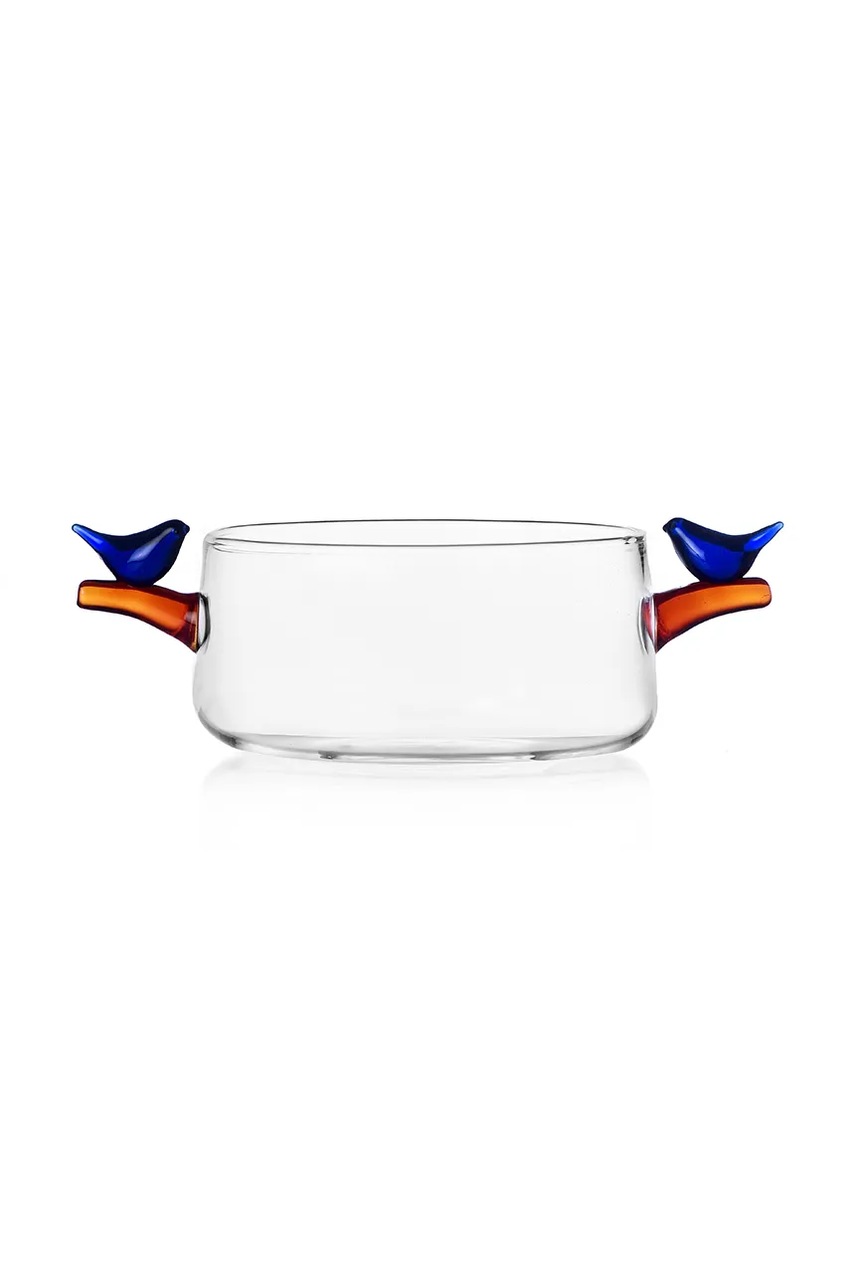 Ichendorf Milano  mištička z borosilikátového skla Birds 11,5 cm