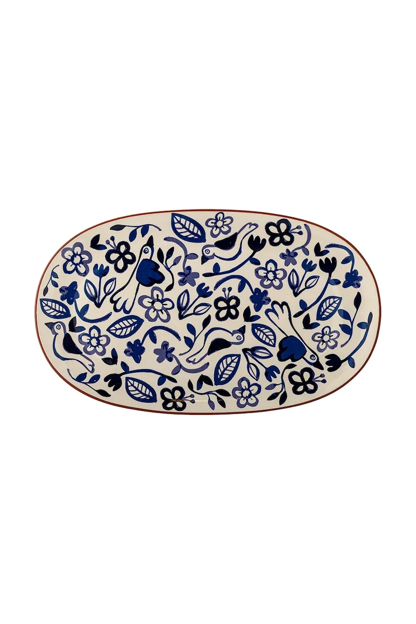 Bloomingville farfurie pentru servire din gresie 38 x 2,5 x 23 cm