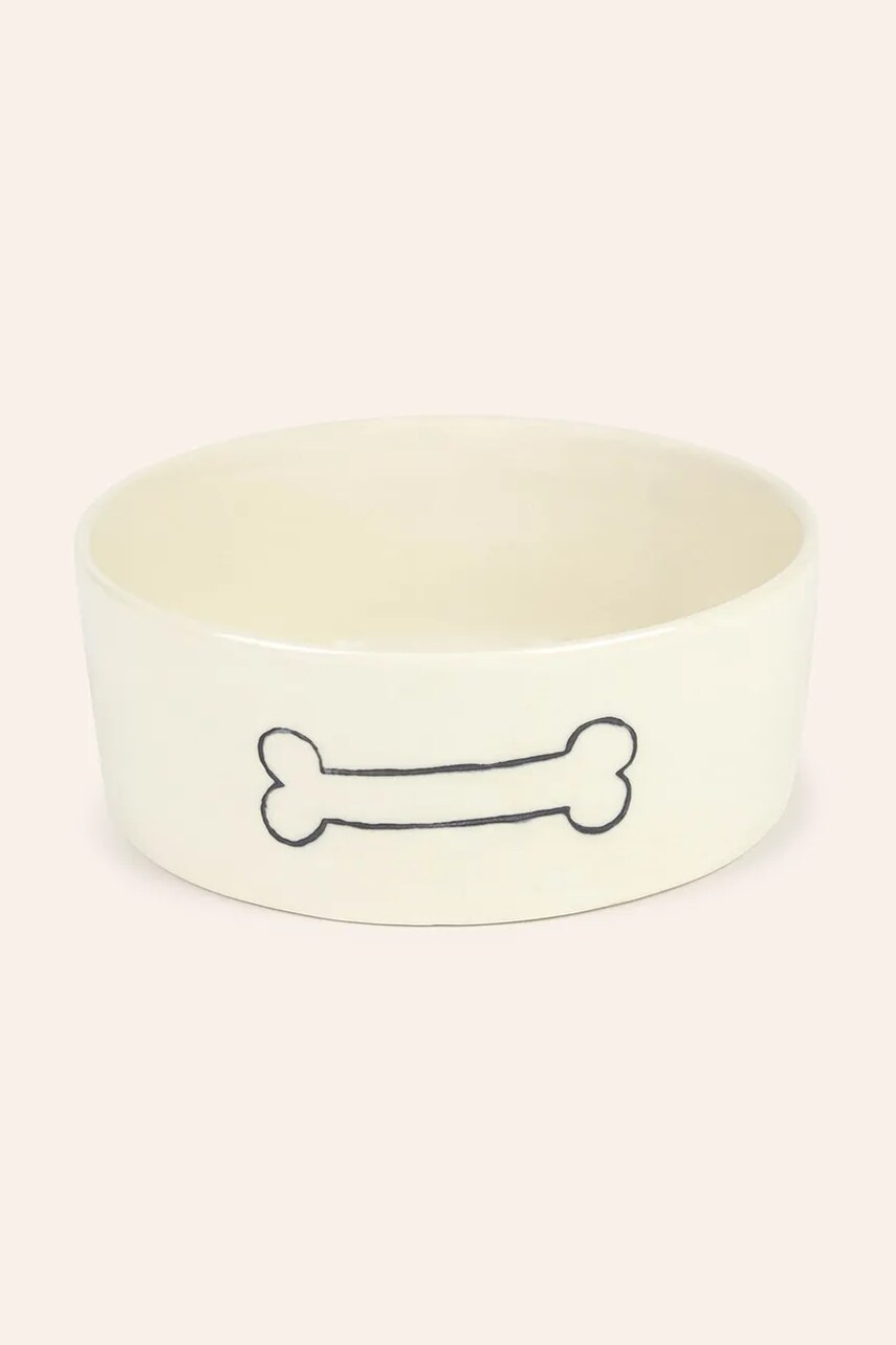 Calma House castron pentru câini Sasha 18x7 cm culoarea bej