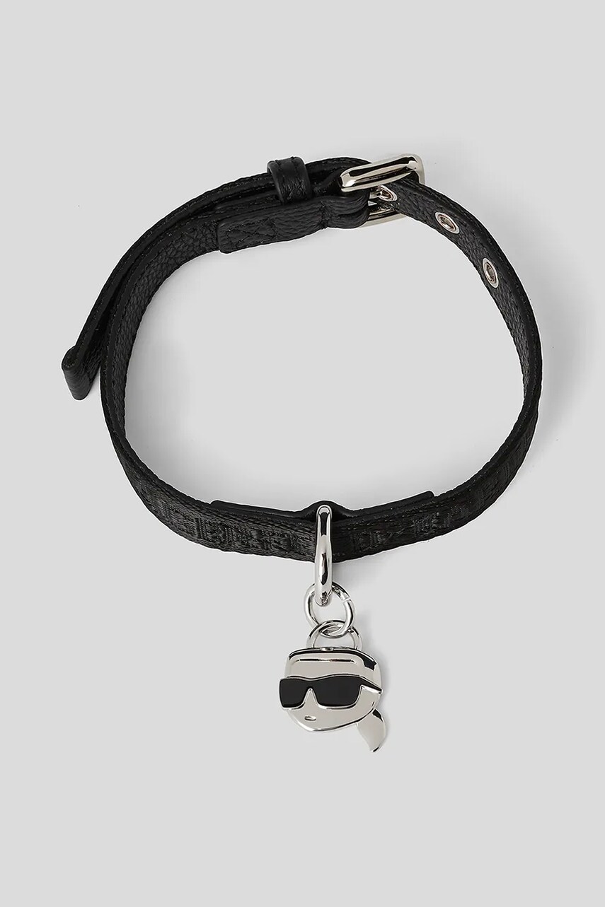 Karl Lagerfeld Κολάρο για σκύλους Karl Lagerfeld Ikon χρώμα: μαύρο, A1W42045