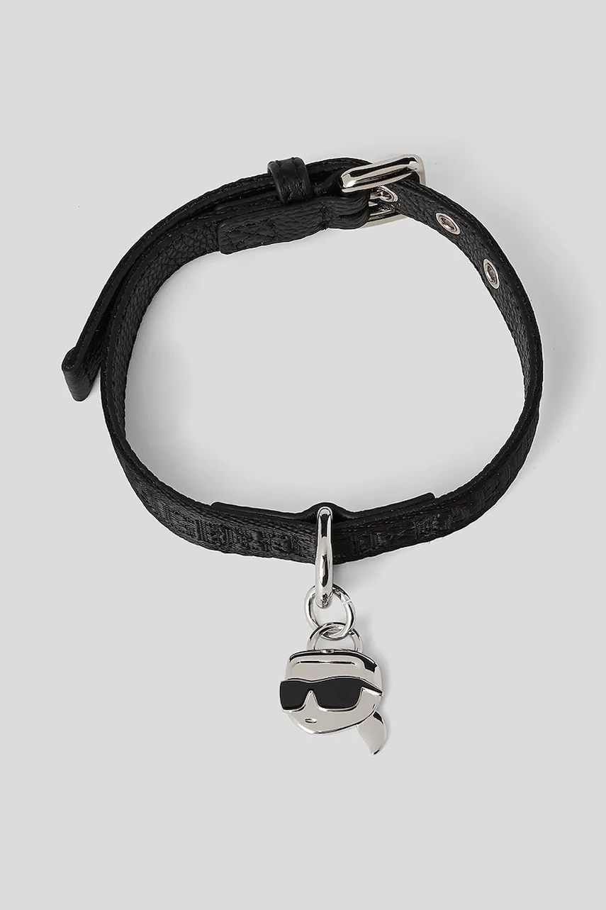 Karl Lagerfeld gulere pentru câini Ikon culoarea negru, A1W42045