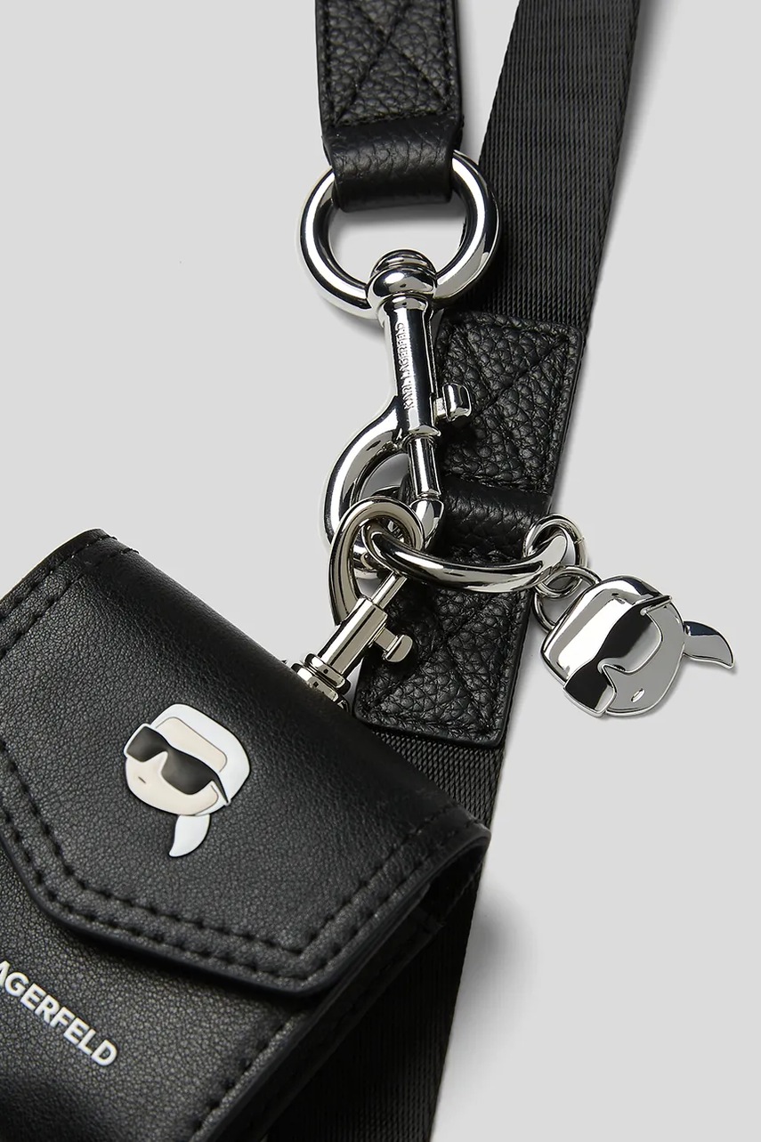 Поводок для собаки с сумочкой Karl Lagerfeld Ikon цвет чёрный A1W42046 Поводок для собаки с сумочкой Karl Lagerfeld Ikon цвет чёрный A1W42046