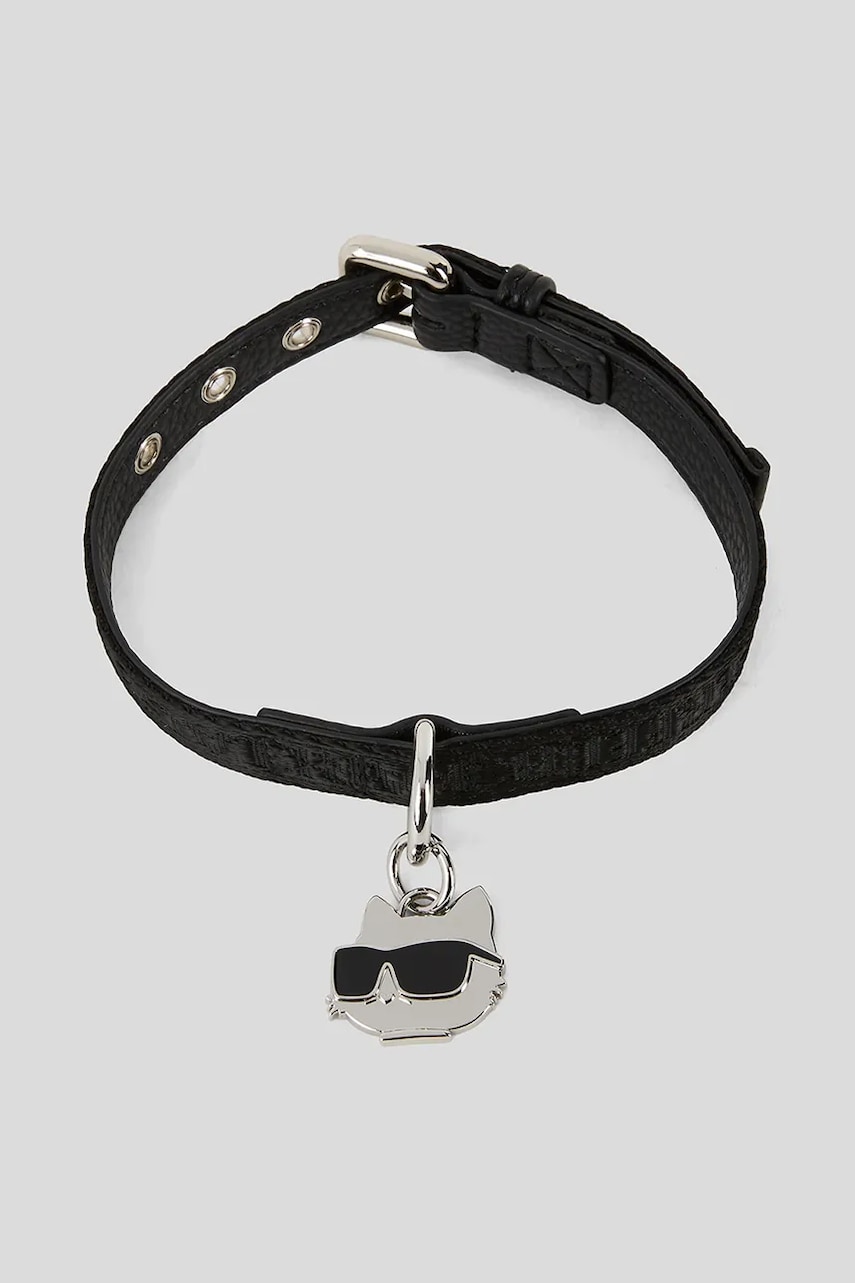 Karl Lagerfeld gulere pentru câini Ikon culoarea negru, A1W42051 Karl Lagerfeld gulere pentru câini Ikon culoarea negru, A1W42051