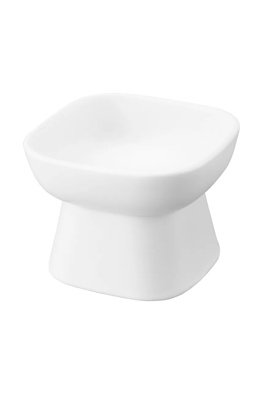 Yamazaki castron pentru animalul de companie Tower 200 ml culoarea alb