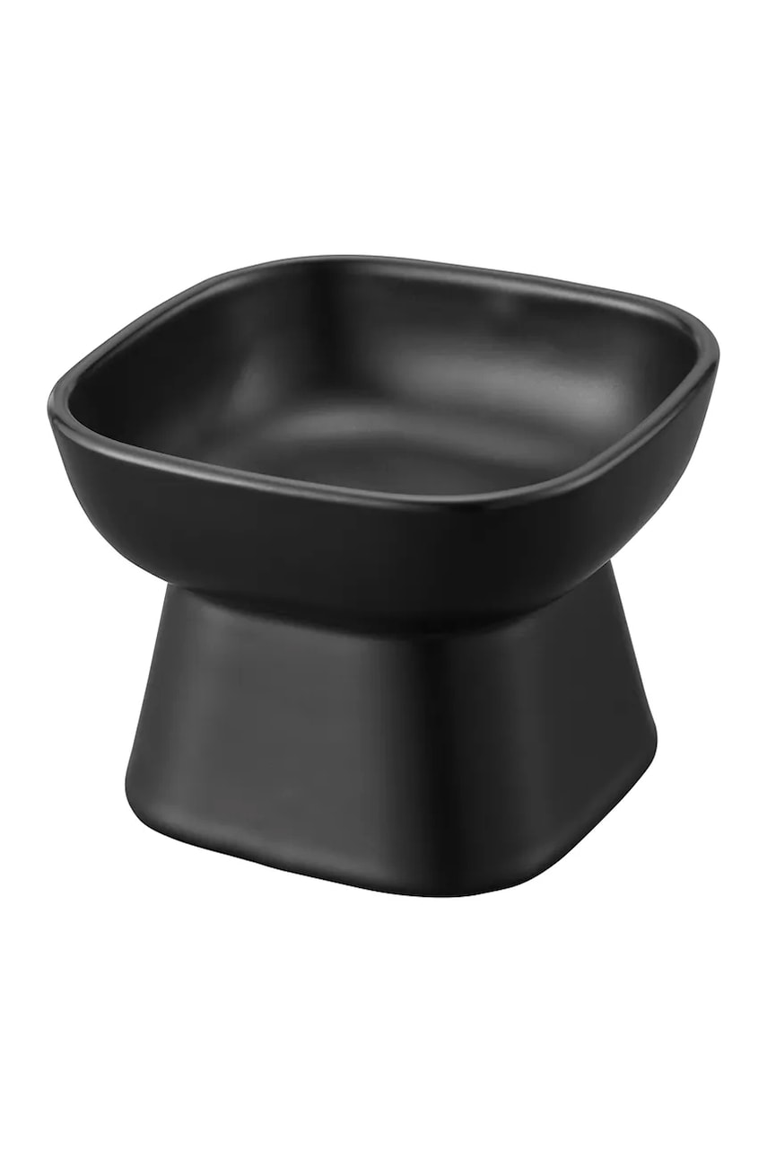 Yamazaki castron pentru animalul de companie Tower 200 ml culoarea negru Yamazaki castron pentru animalul de companie Tower 200 ml culoarea negru