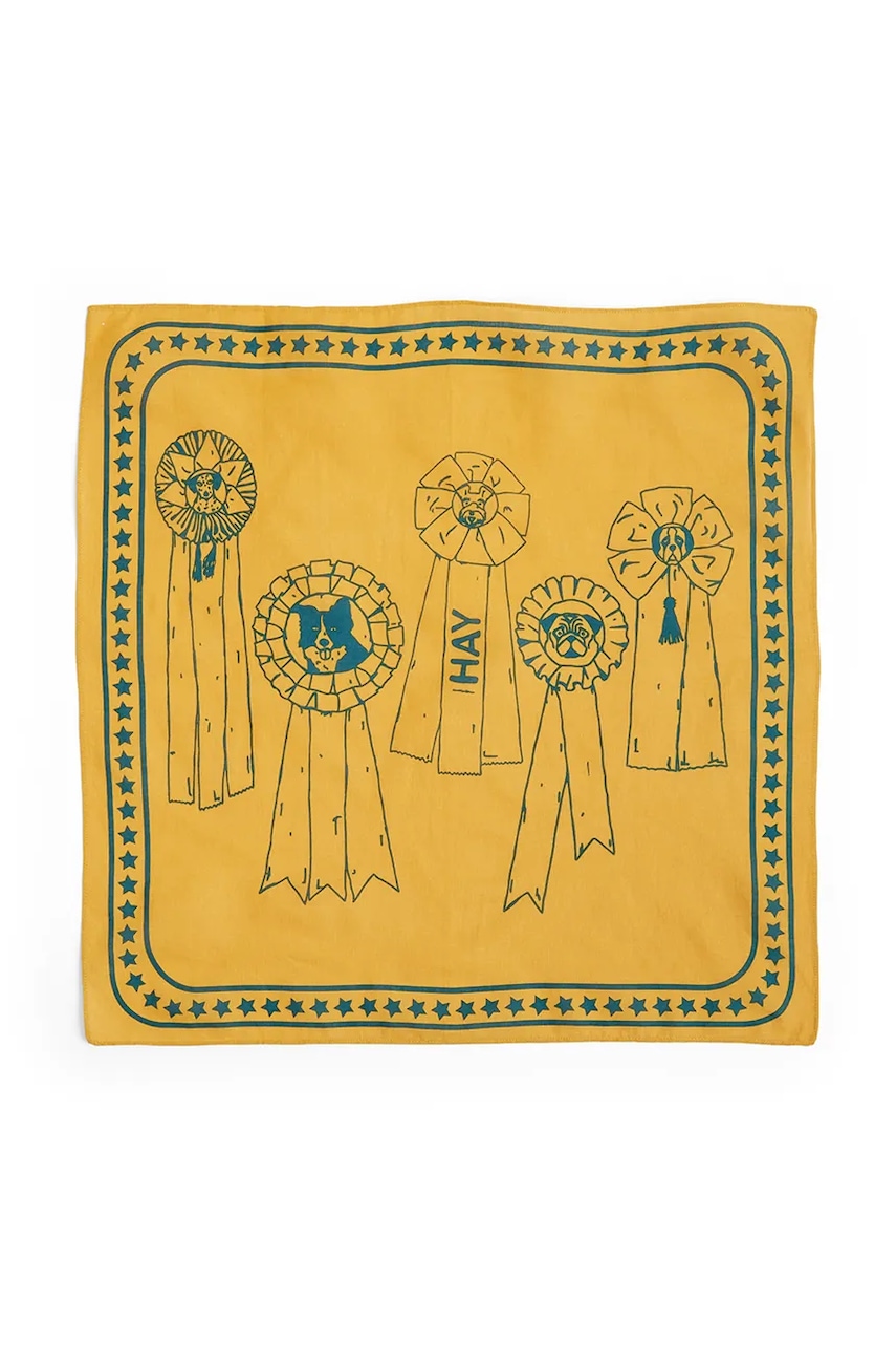 Levně Šátek pro psa HAY 55 x 55 cm oranžová barva