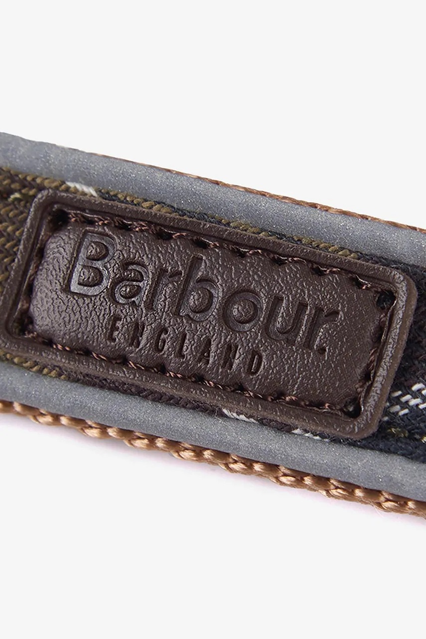 Λουρί σκύλου Barbour Reflective Tartan Dog 100 cm χρώμα: πράσινο φωτογραφία